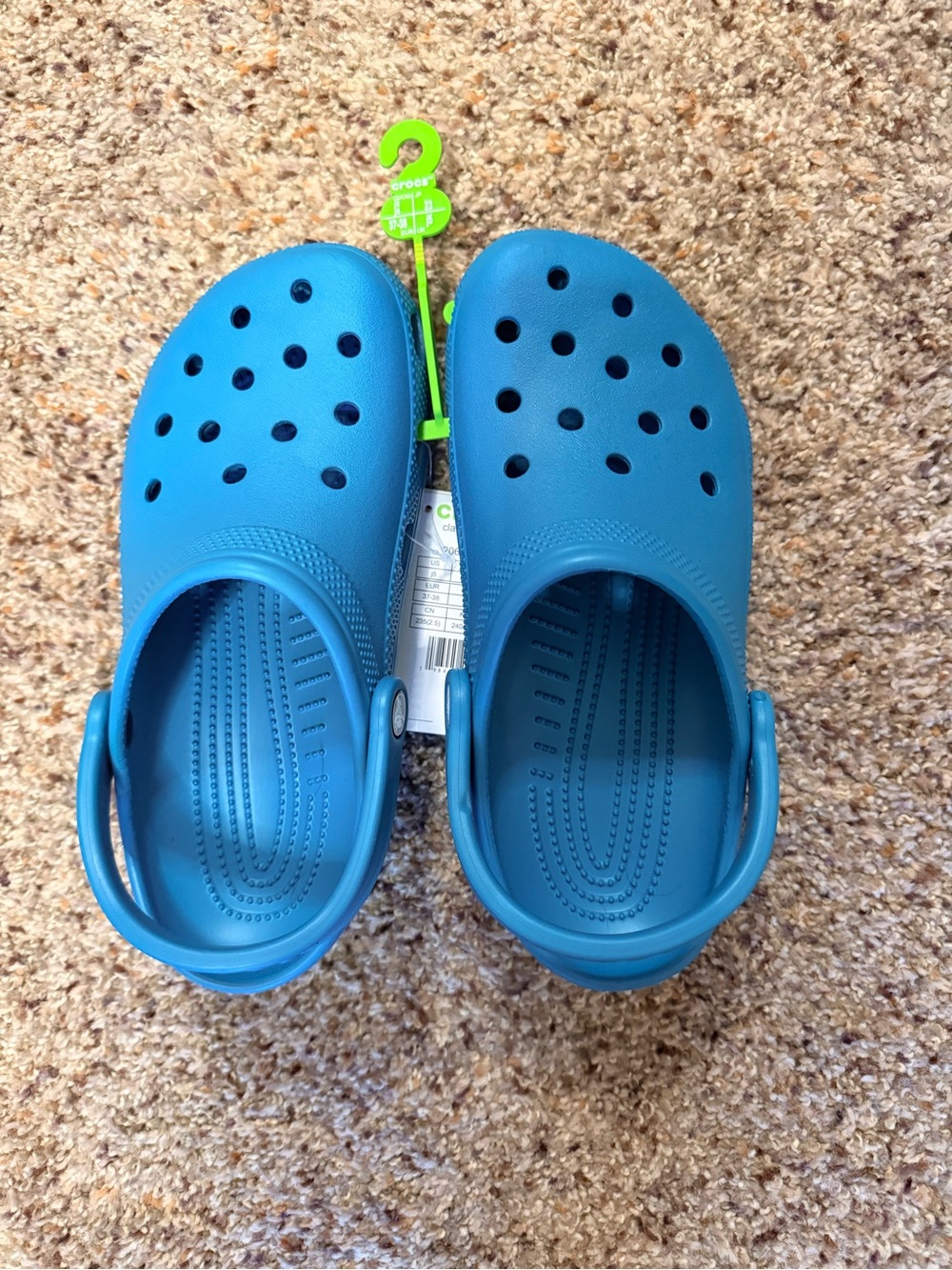 CROCS Kids Blue Slip-On Clogs with Heel Strap